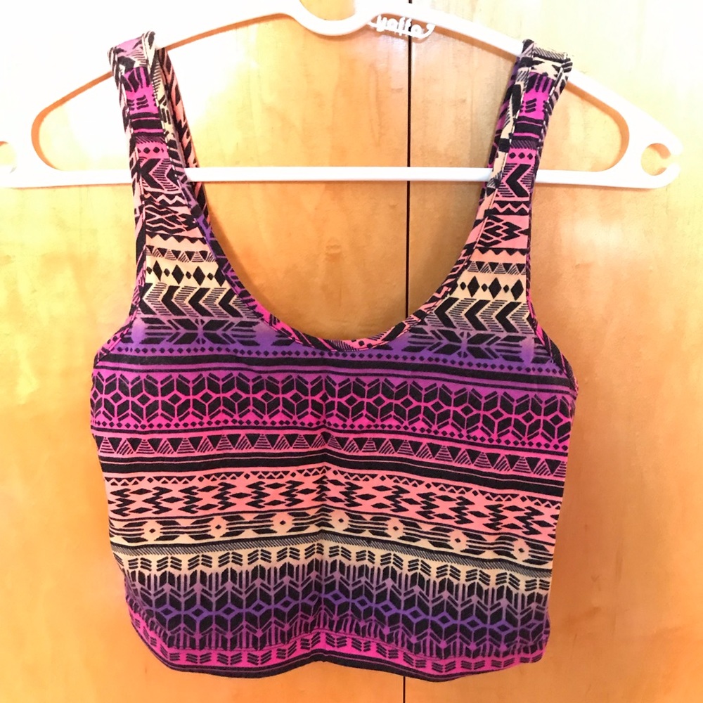 ombré crop top F21